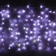 Гирлянда для дома ЗАНАВЕС "Мерцание" ш3,0* в2,5 м 480 ламп LED, прозрач.пров, авторежим, IP-20, Белы